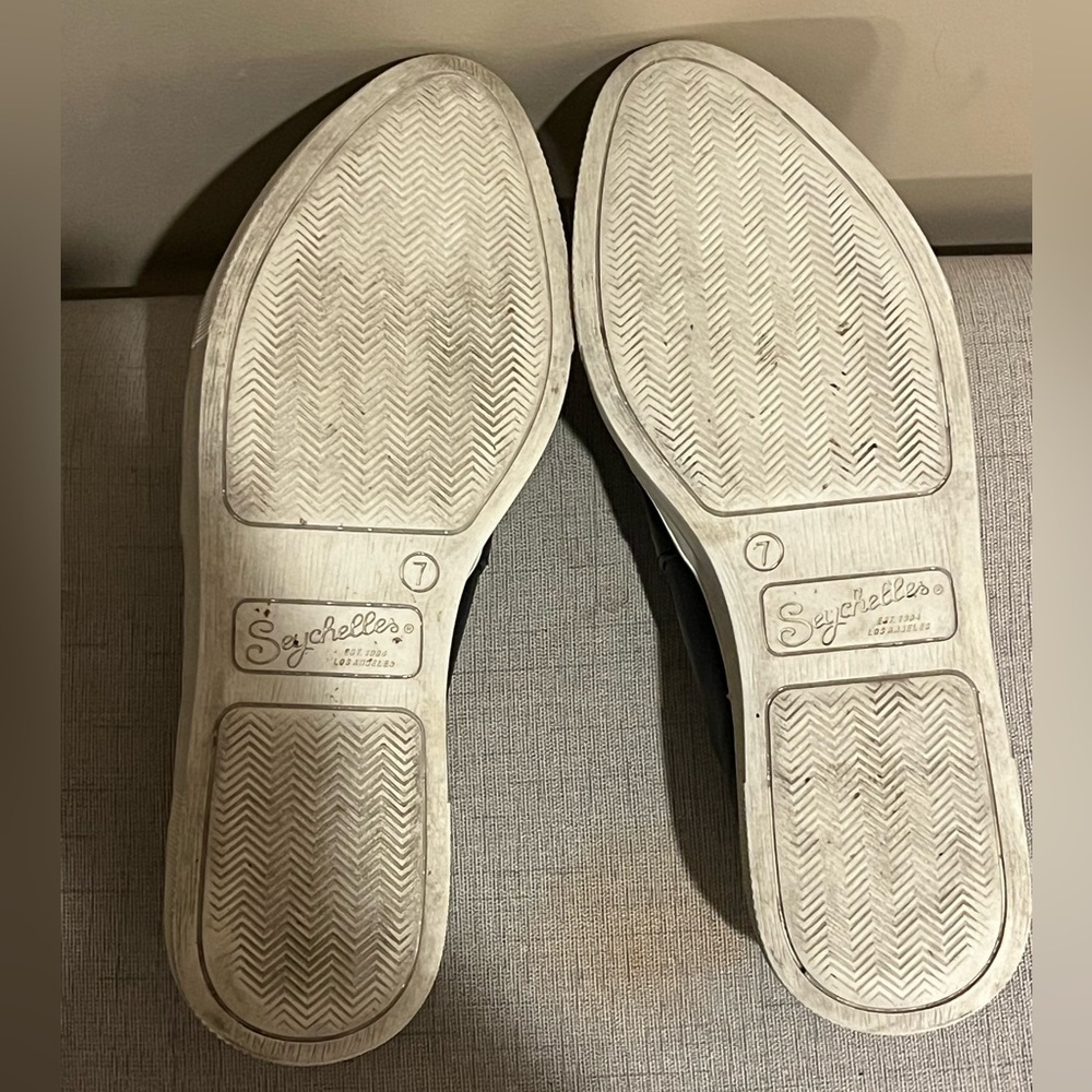 Seychelles Game On Platform Pom Pom Sneakers Leather Slip-Ons, Size 7 View 6